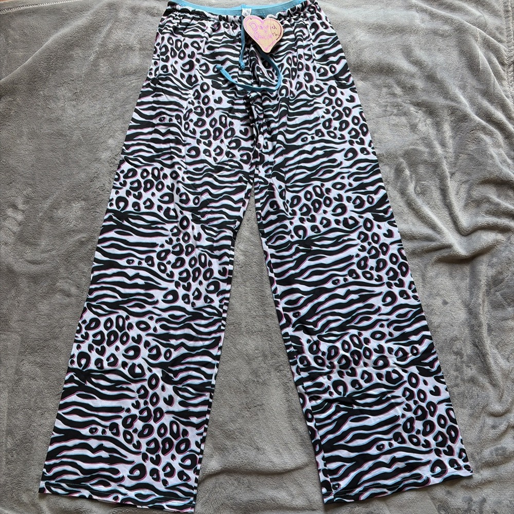 David & Goliath Wildside PJ Pants Y2K Graphic Lounge Sleepwear M USA Made-NWT